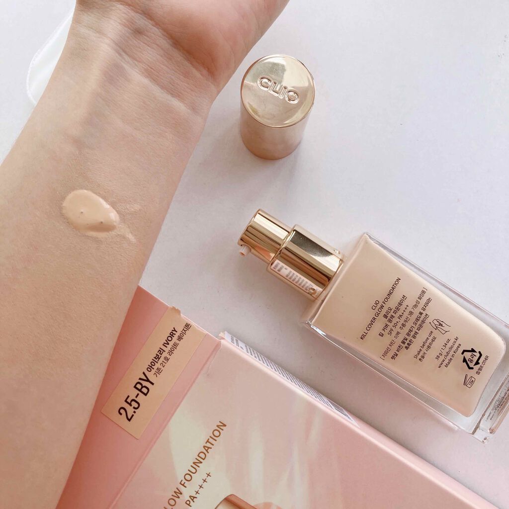 キルカバー グロウ ファンデーション/CLIO/リキッドファンデーションを使ったクチコミ（3枚目）