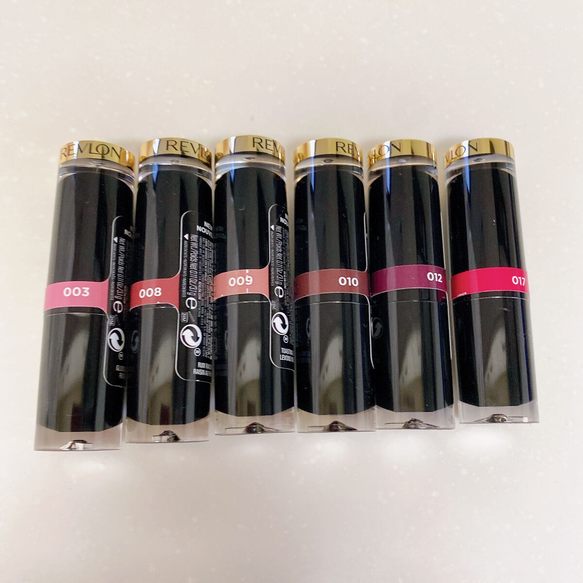 レブロン スーパー ラストラス グラス シャイン リップスティック 008 ラム レーズン/REVLON/口紅を使ったクチコミ（3枚目）