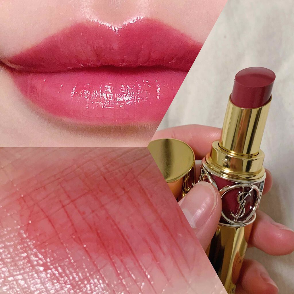 ルージュ ヴォリュプテ シャイン/YVES SAINT LAURENT BEAUTE/口紅を使ったクチコミ（2枚目）