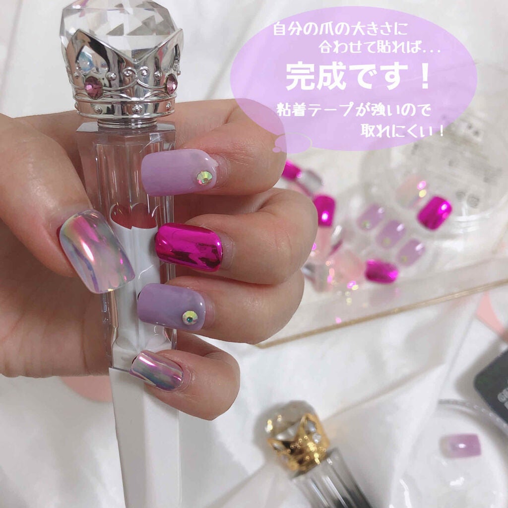 ワンタッチフットネイルチップ/GELATO FACTORY/ネイルチップ・パーツを使ったクチコミ(3枚目)
