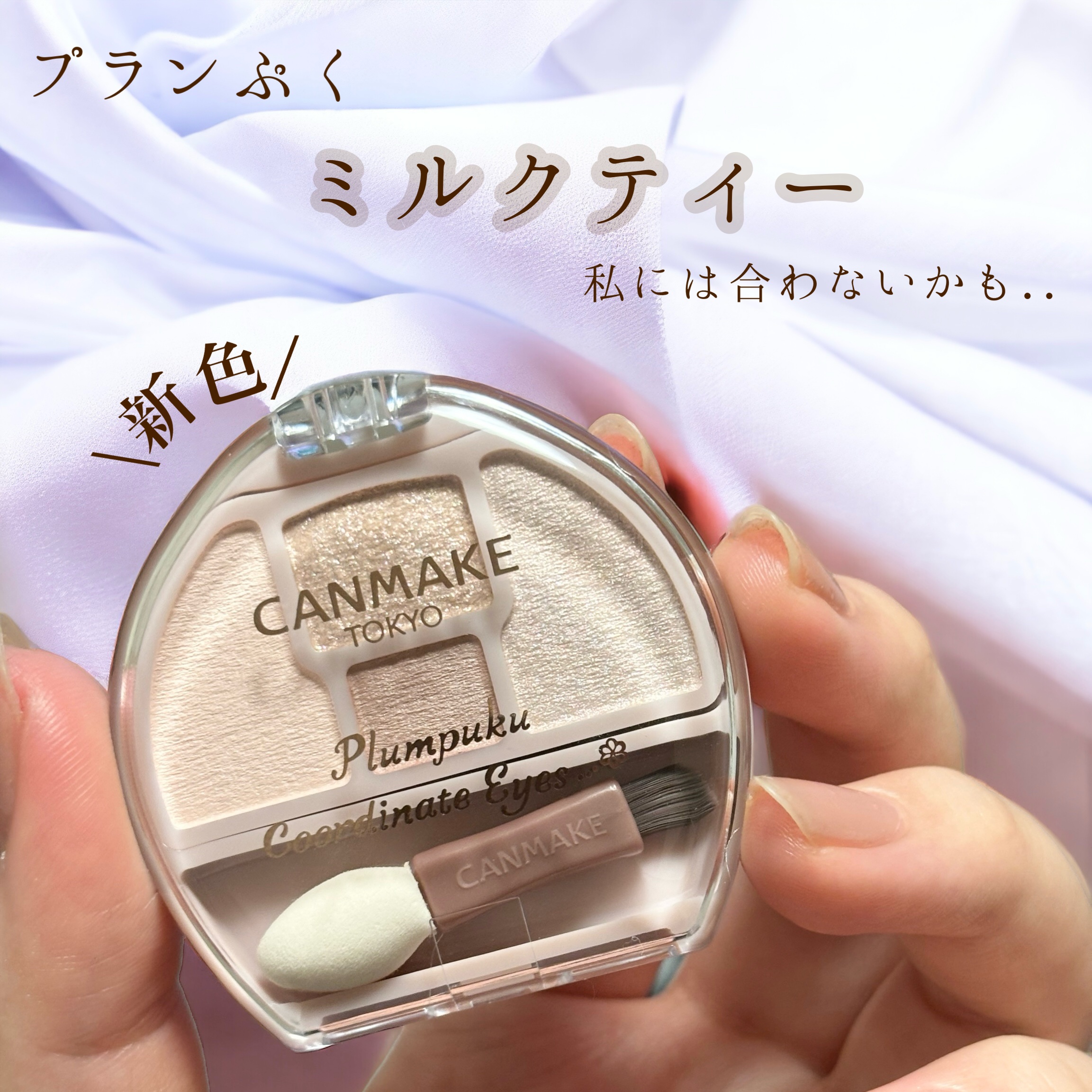 プランぷくコーデアイズ/キャンメイク/パウダーアイシャドウを使ったクチコミ（1枚目）