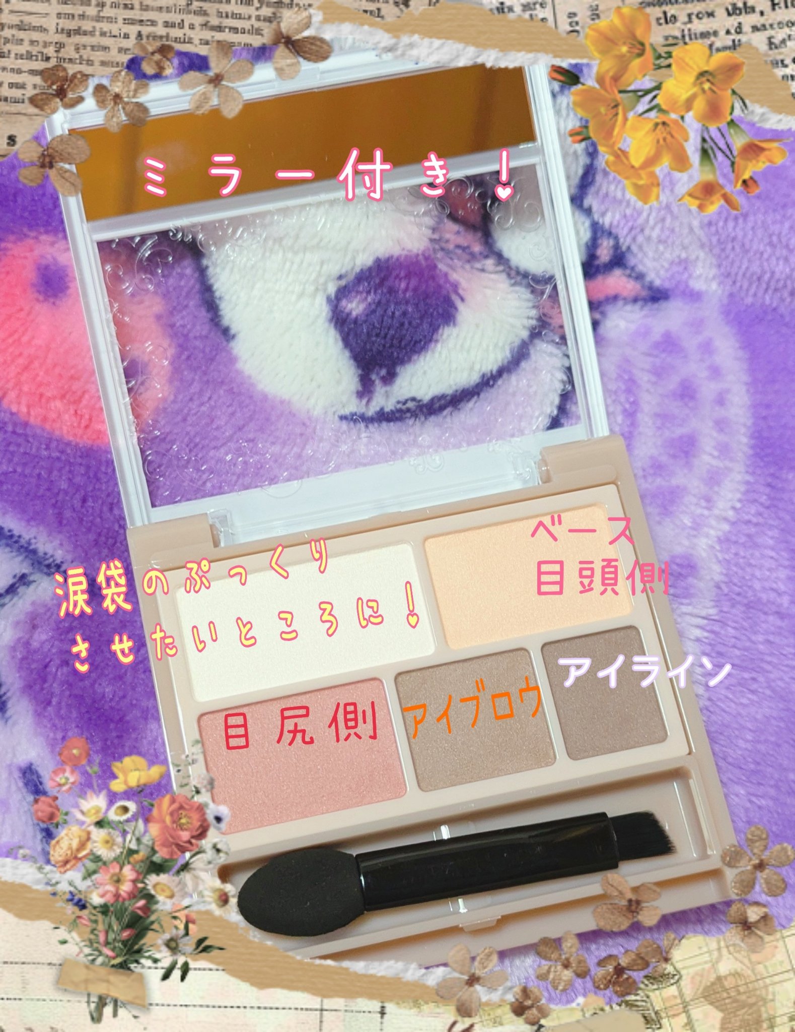 パーフェクトマルチアイズ/キャンメイク/アイシャドウパレットを使ったクチコミ（3枚目）