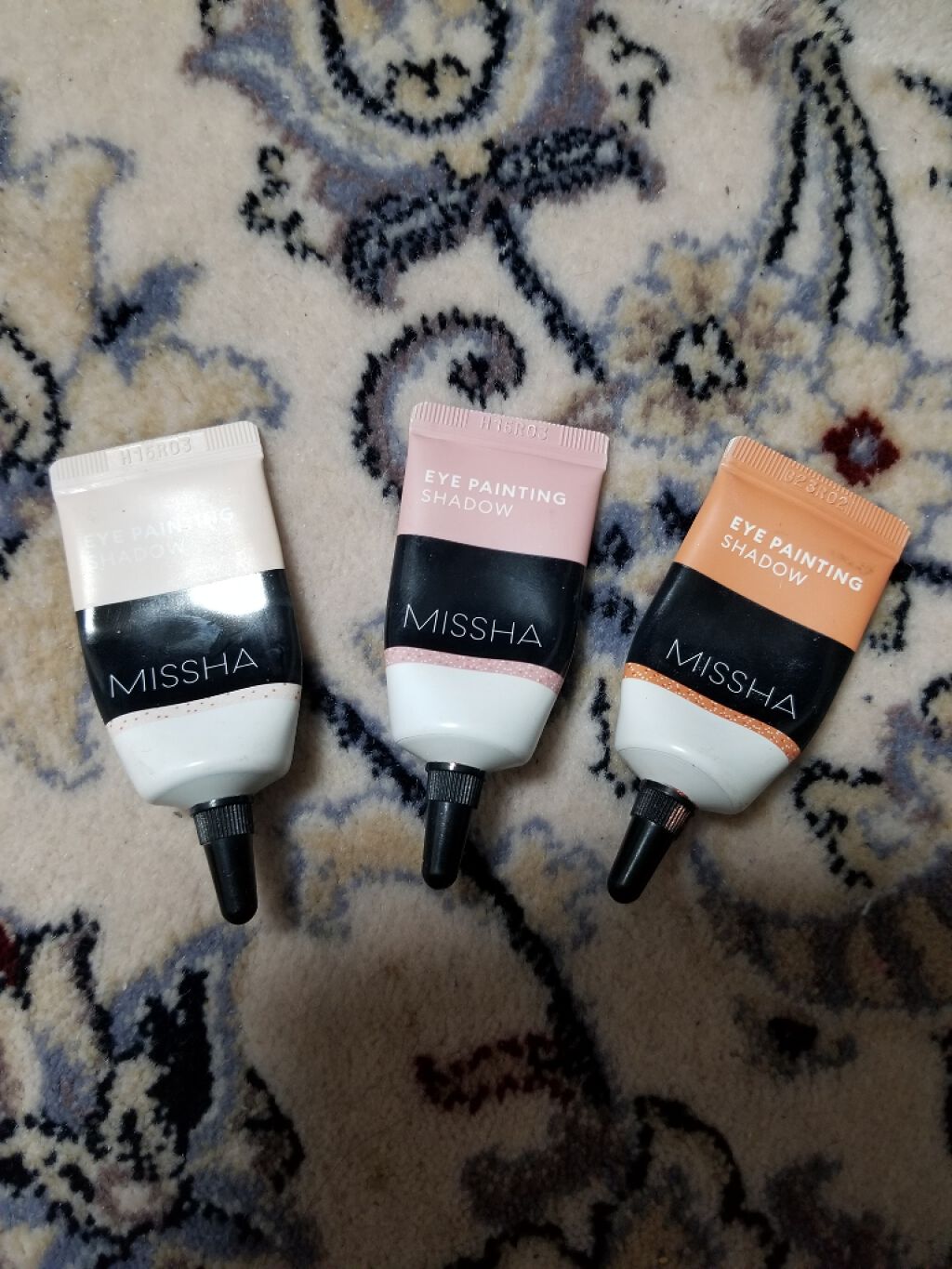 MISSHA アイペインティングシャドウのクチコミ「ブルベ冬、乾燥肌、オールプチプラ、韓国コスメでアラフォーメイク模索中！

前からおさぼりアイシ.....」（1枚目）