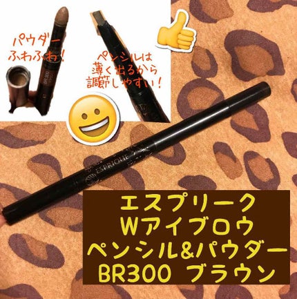 W アイブロウ (ペンシル&パウダー)/ESPRIQUE/パウダーアイブロウを使ったクチコミ(1枚目)