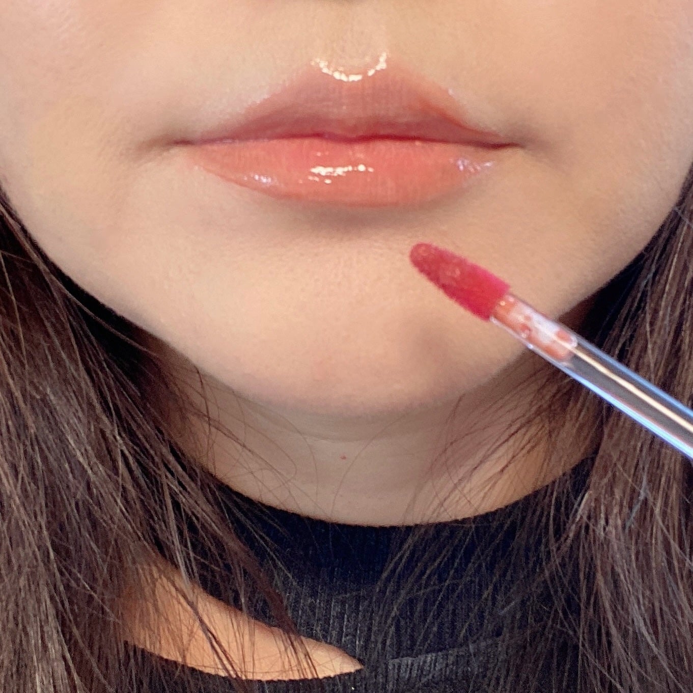 ジューシーパンピンググロス/INTO U/リップグロスを使ったクチコミ(5枚目)