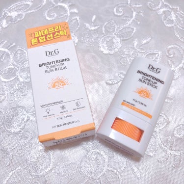 
Dr.G
ブライトニングアップサンスティック 
SPF50+ PA++++


こちらもDr.G様よりレビューのお礼で頂きました！
前回はグリーンマイルドサンスティックを頂きましたが、今回はトーンアッ