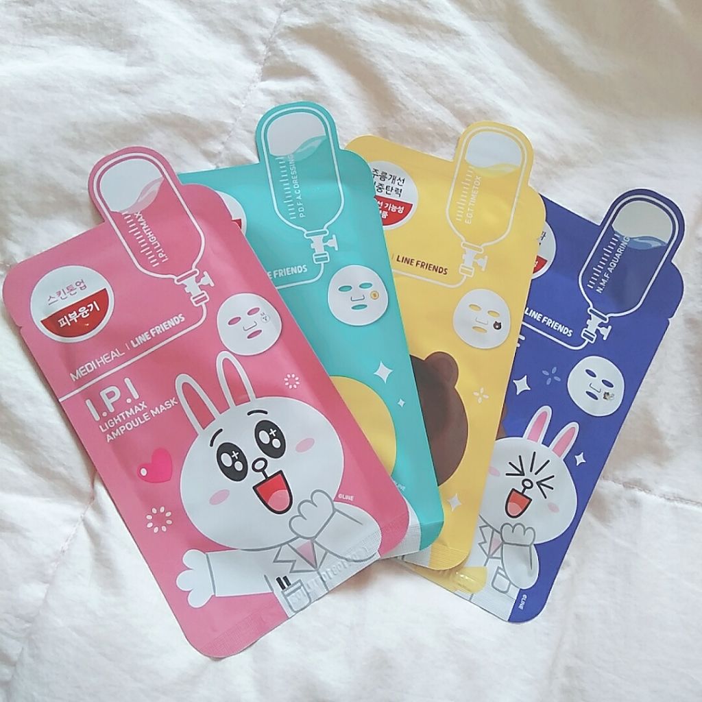 ラインフレンズE.G.TタイムトックスアンプルマスクJEX/MEDIHEAL/シートマスク・パックを使ったクチコミ（1枚目）