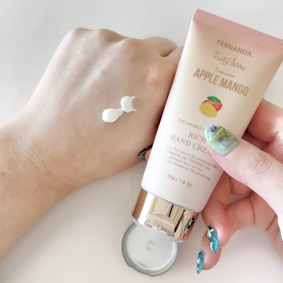 リッチハンドクリーム アップルマンゴーコレクション/フェルナンダ/ハンドクリームを使ったクチコミ（3枚目）