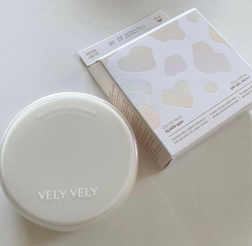 ミルクトーンアップクッション/VELY VELY/クッションファンデーションを使ったクチコミ(1枚目)