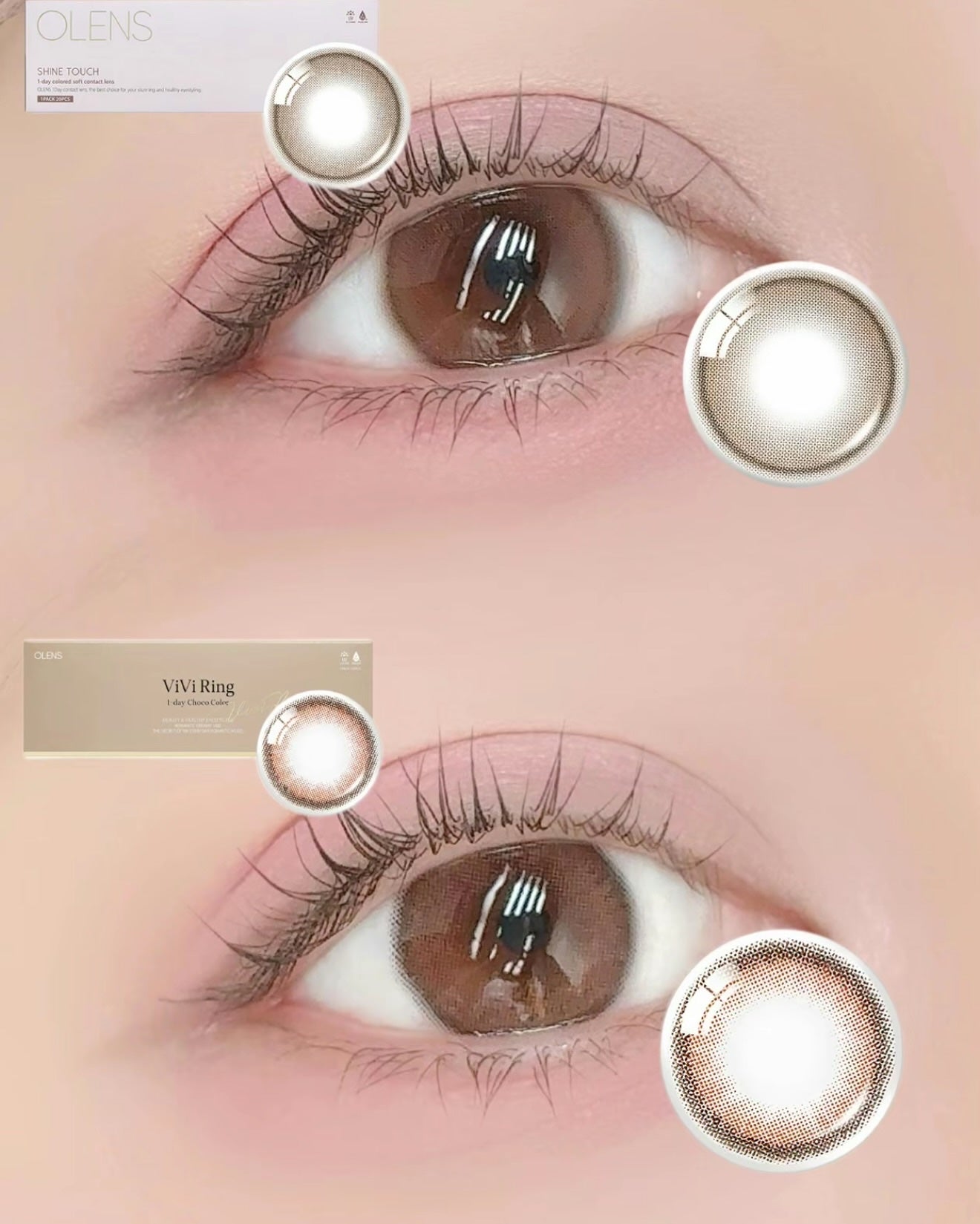 ViVi Ring 1day/OLENS/ワンデー(1DAY)カラコンを使ったクチコミ(4枚目)