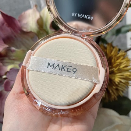 ヌードカーミンググロークッション/MAKE9/クッションファンデーションを使ったクチコミ(3枚目)