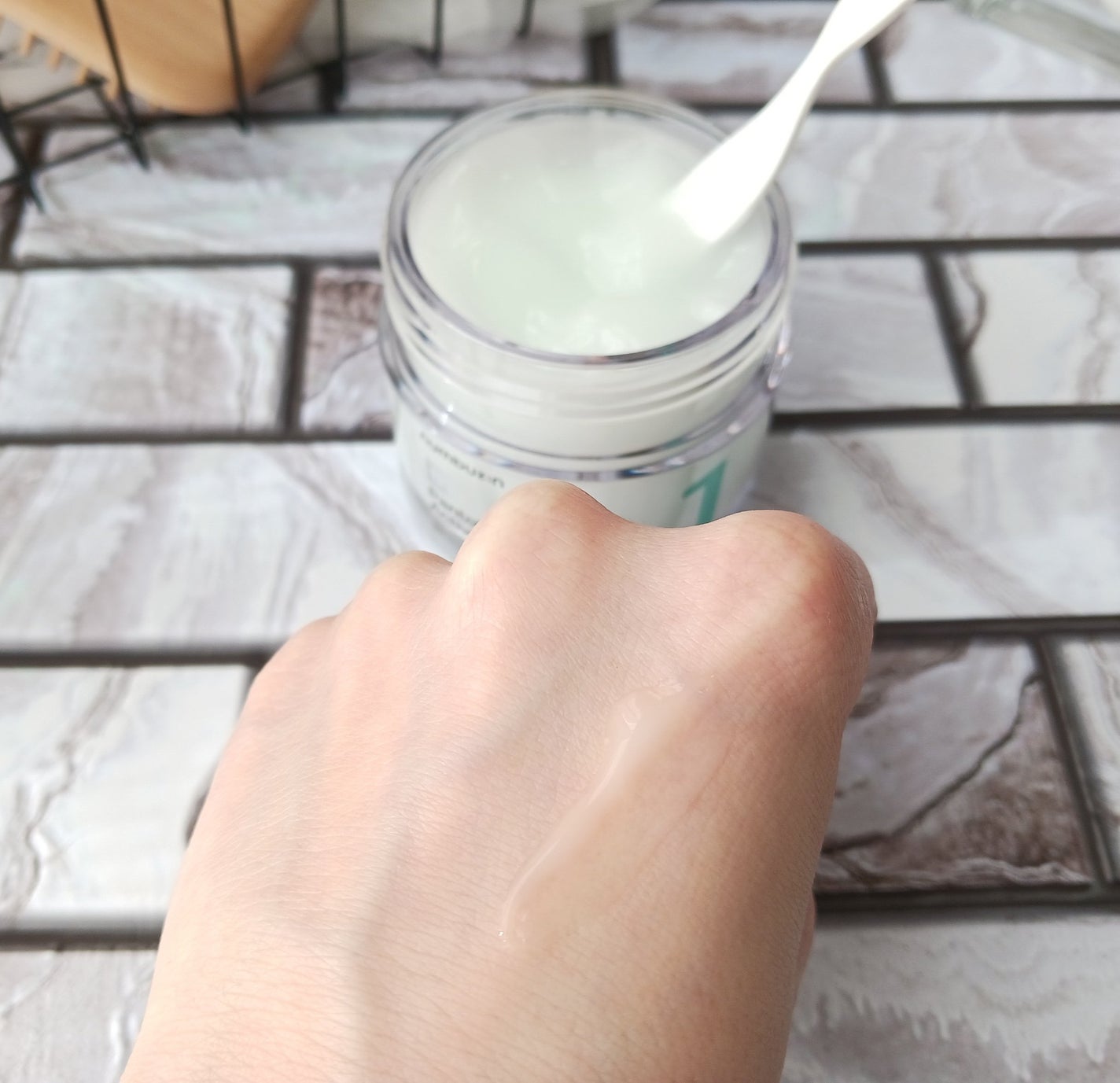 1番 塗るパントテン酸スージングクリーム/numbuzin/フェイスクリームを使ったクチコミ(4枚目)