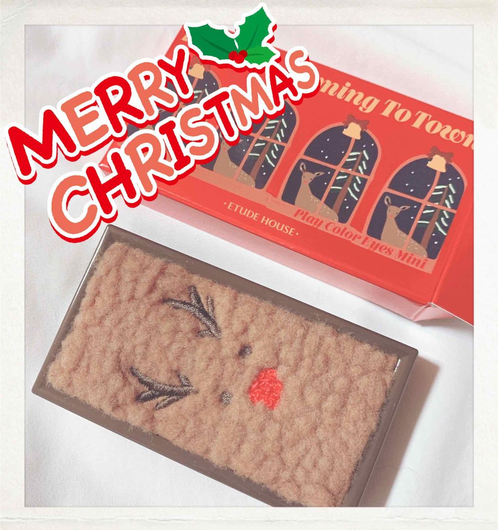 ルドルフ プレイカラー アイシャドウミニ トナカイ/ETUDE/アイシャドウパレットを使ったクチコミ(1枚目)