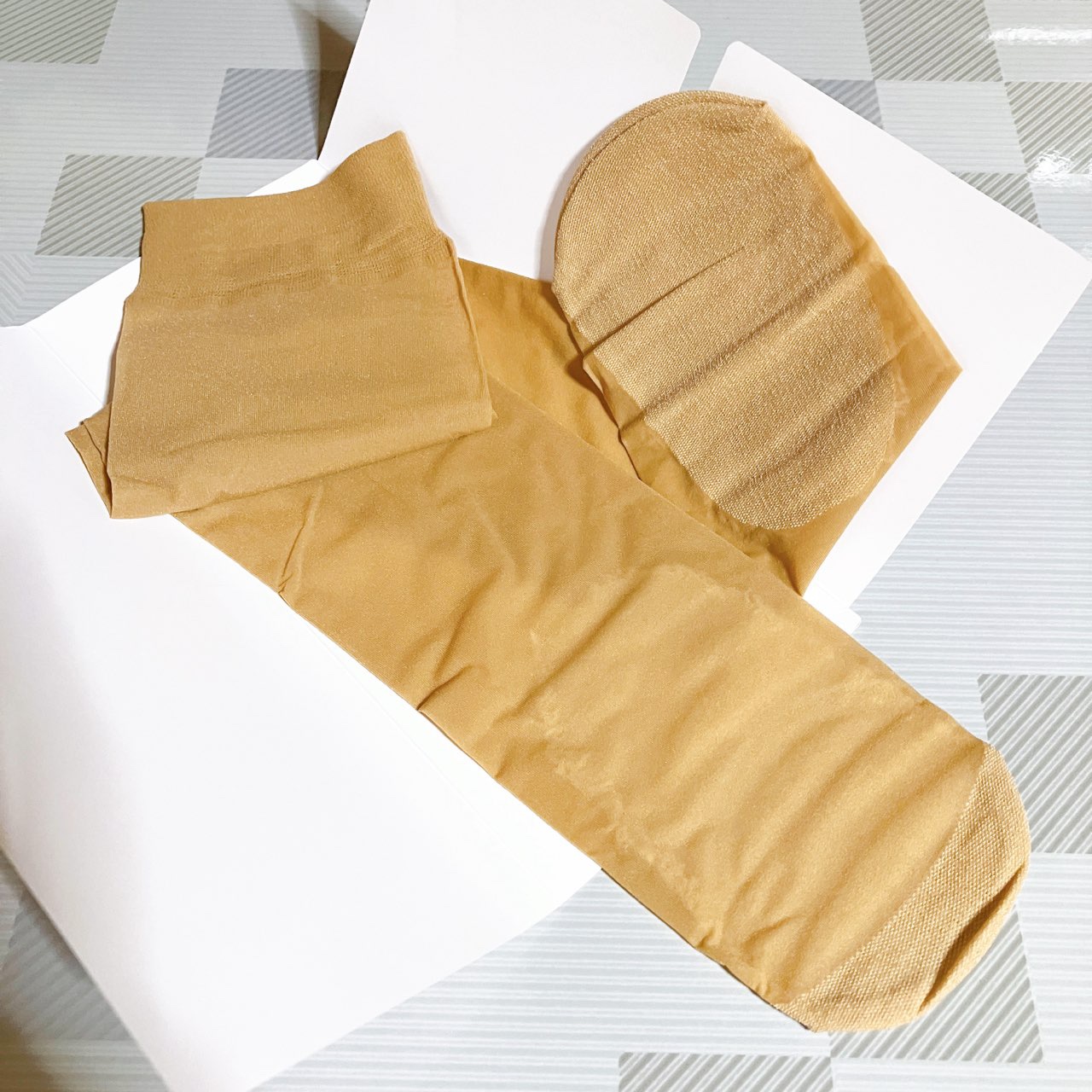 伝線しにくい足底綿着用圧ひざ下ストッキング2足組/トップバリュ/その他を使ったクチコミ（3枚目）