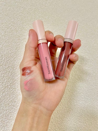 bareMinerals ミネラリスト リップ グロスバーム のクチコミ「ベアミネラルでリピ買いのシンサリティ（右）と新しく買ったセレニティ（左）！

セレニティのピン.....」（1枚目）