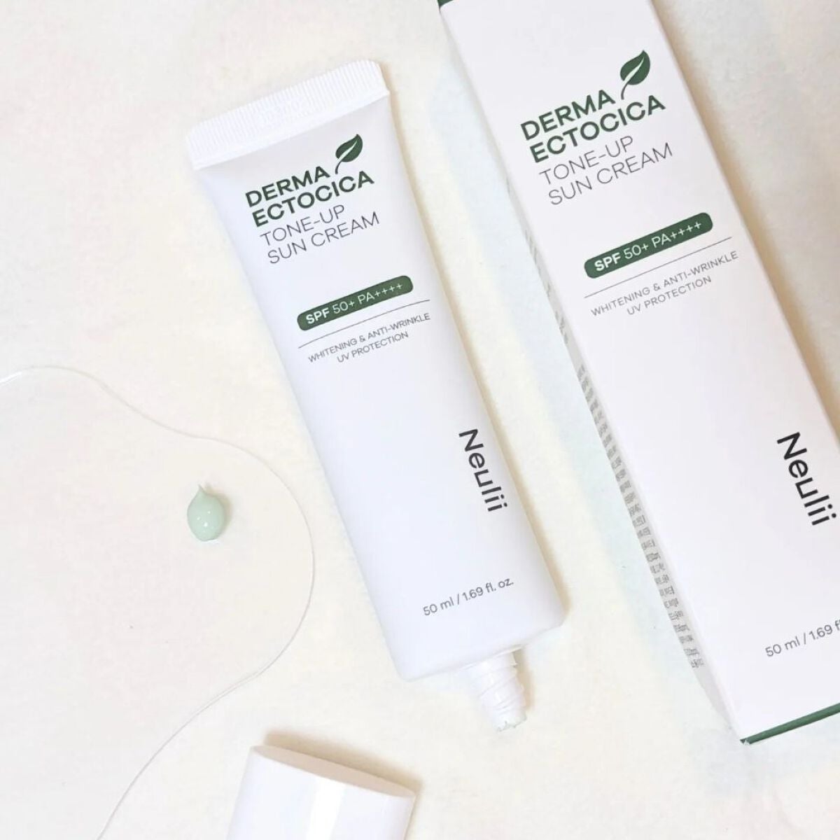 ダーマエクトシカトーンアップサンクリーム/Neulii/日焼け止めクリームを使ったクチコミ(1枚目)