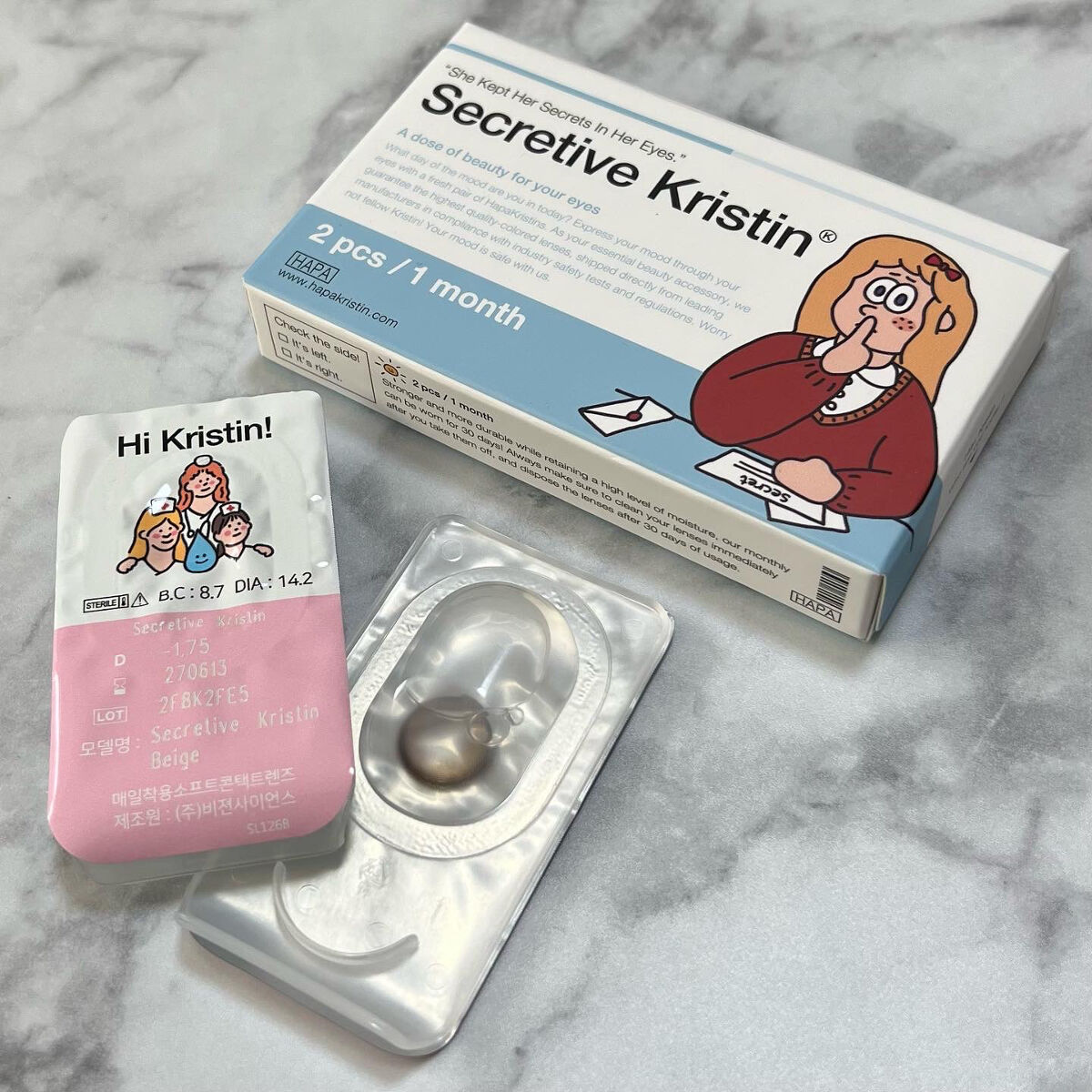 Secretive Kristen/Hapa kristin/カラーコンタクトレンズを使ったクチコミ（2枚目）