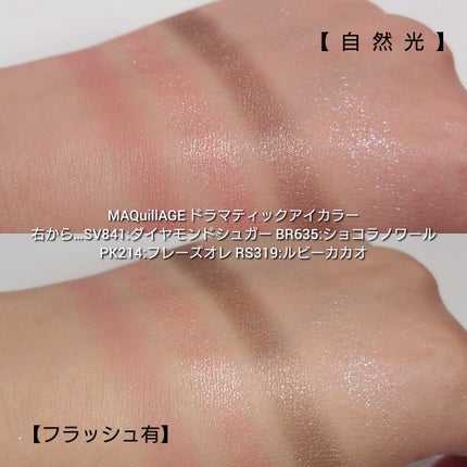 ドラマティックアイカラー (パウダー)/(クリーム)/マキアージュ/アイシャドウパレットを使ったクチコミ(6枚目)