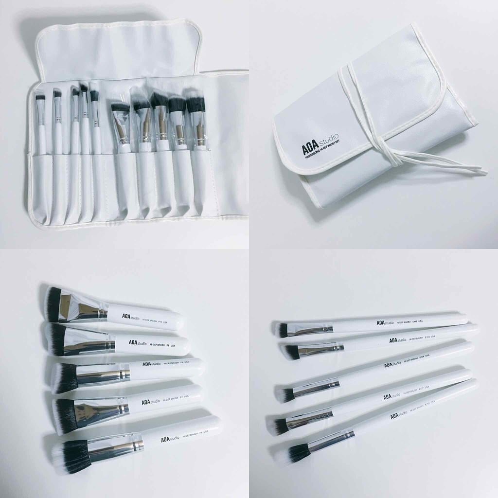 10-Piece Sculpting Brush Set + Brush Roll/AOA/メイクブラシを使ったクチコミ（1枚目）