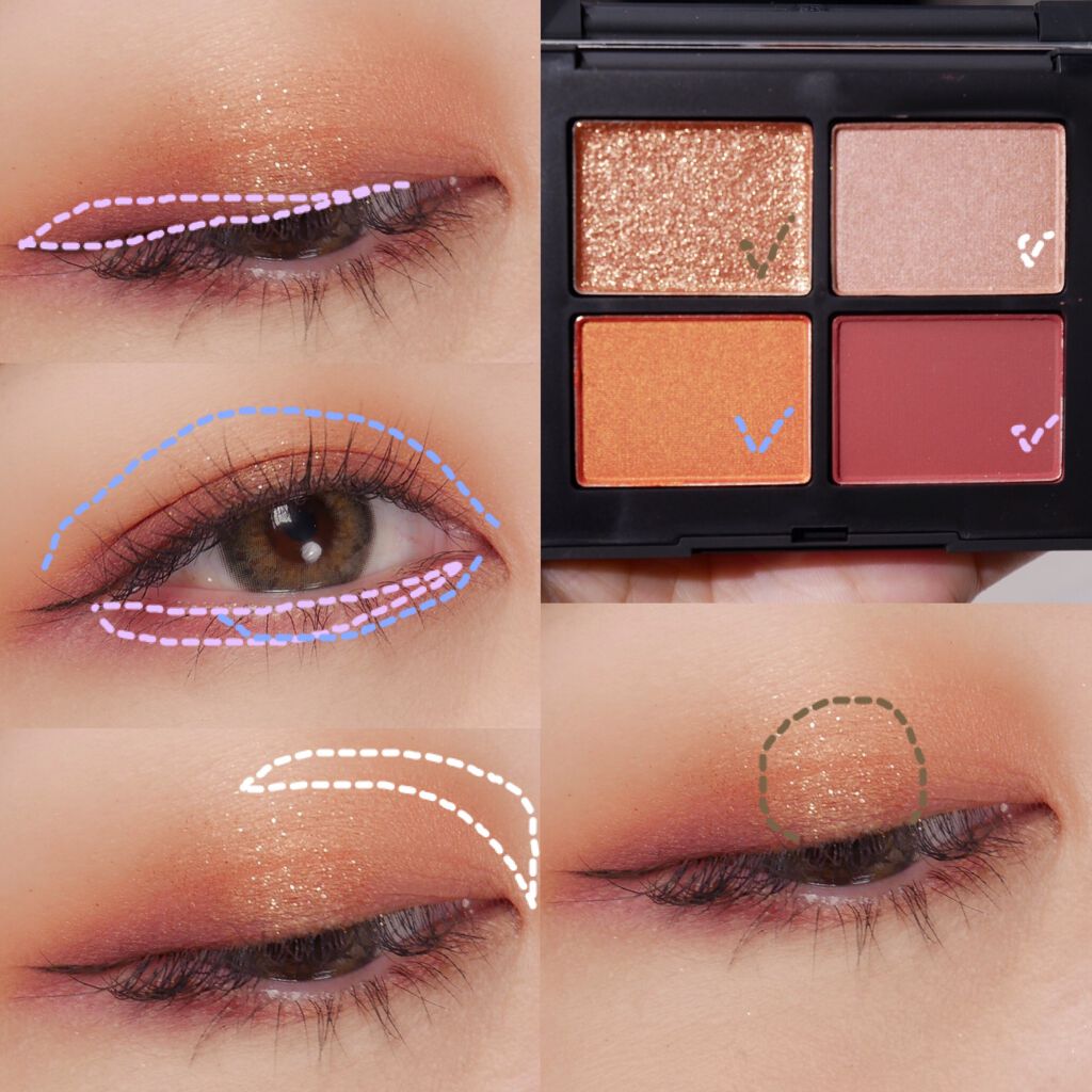 クワッドアイシャドー/NARS/アイシャドウパレットを使ったクチコミ(7枚目)