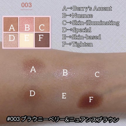 オーラクリエイション/BLEND BERRY/アイシャドウパレットを使ったクチコミ(7枚目)