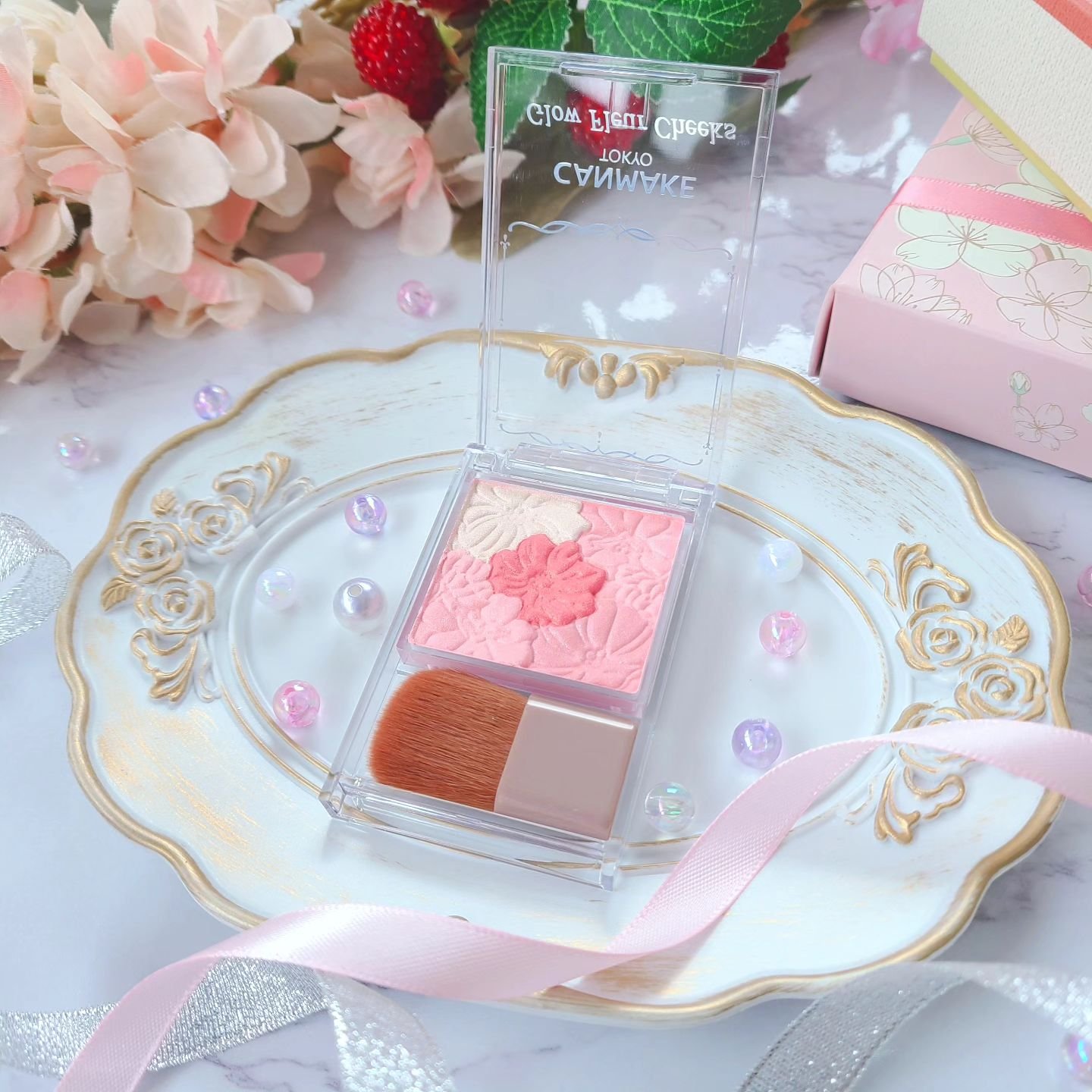 グロウフルールチークス/キャンメイク/パウダーチークを使ったクチコミ（2枚目）