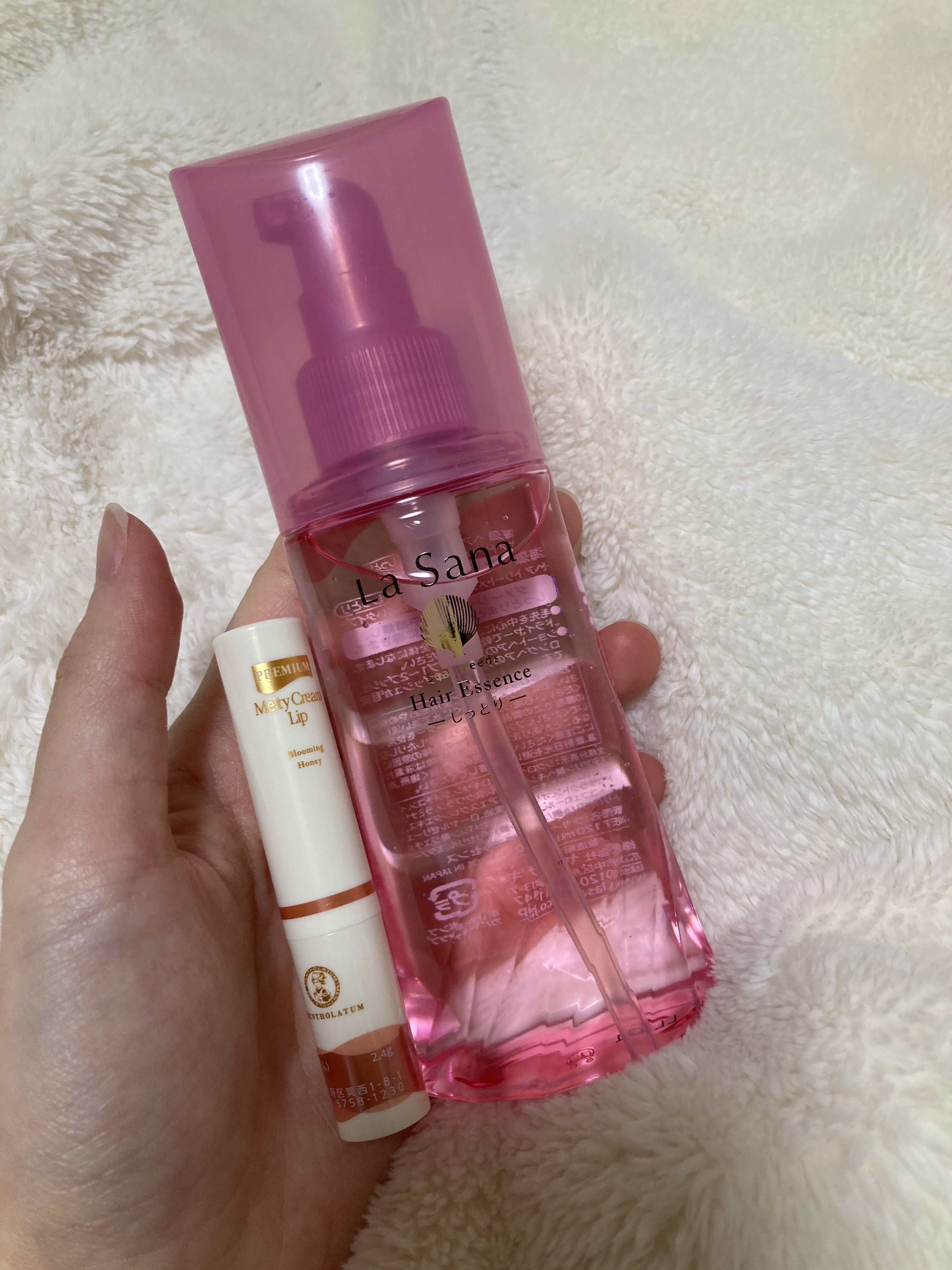 海藻 ヘア エッセンス しっとり/ラサーナ/ヘアオイルを使ったクチコミ（2枚目）