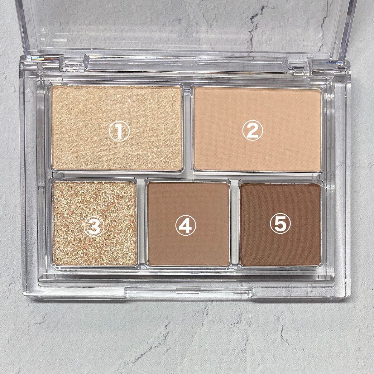 アイドレスシャドーパレット/TIRTIR(ティルティル)/アイシャドウパレットを使ったクチコミ(3枚目)