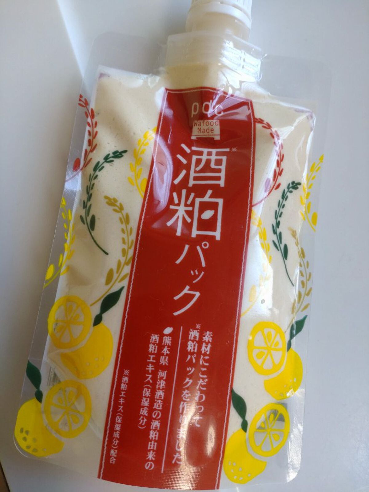 ワフードメイド 酒粕パック 柚子の香り/pdc/洗い流すパック・マスクを使ったクチコミ(1枚目)