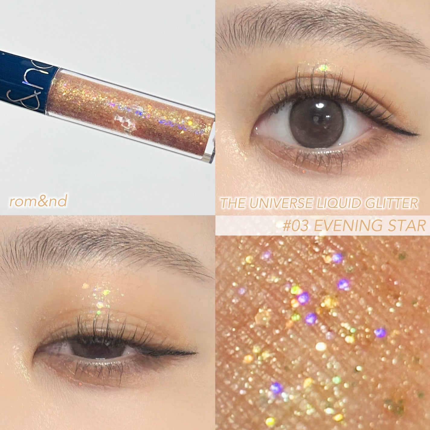 リキッド グリッター シャドウ/rom&nd/グリッターを使ったクチコミ(1枚目)