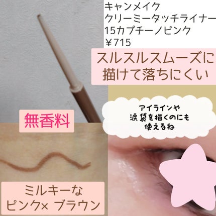 クリーミータッチライナー/キャンメイク/ジェルアイライナーを使ったクチコミ(2枚目)