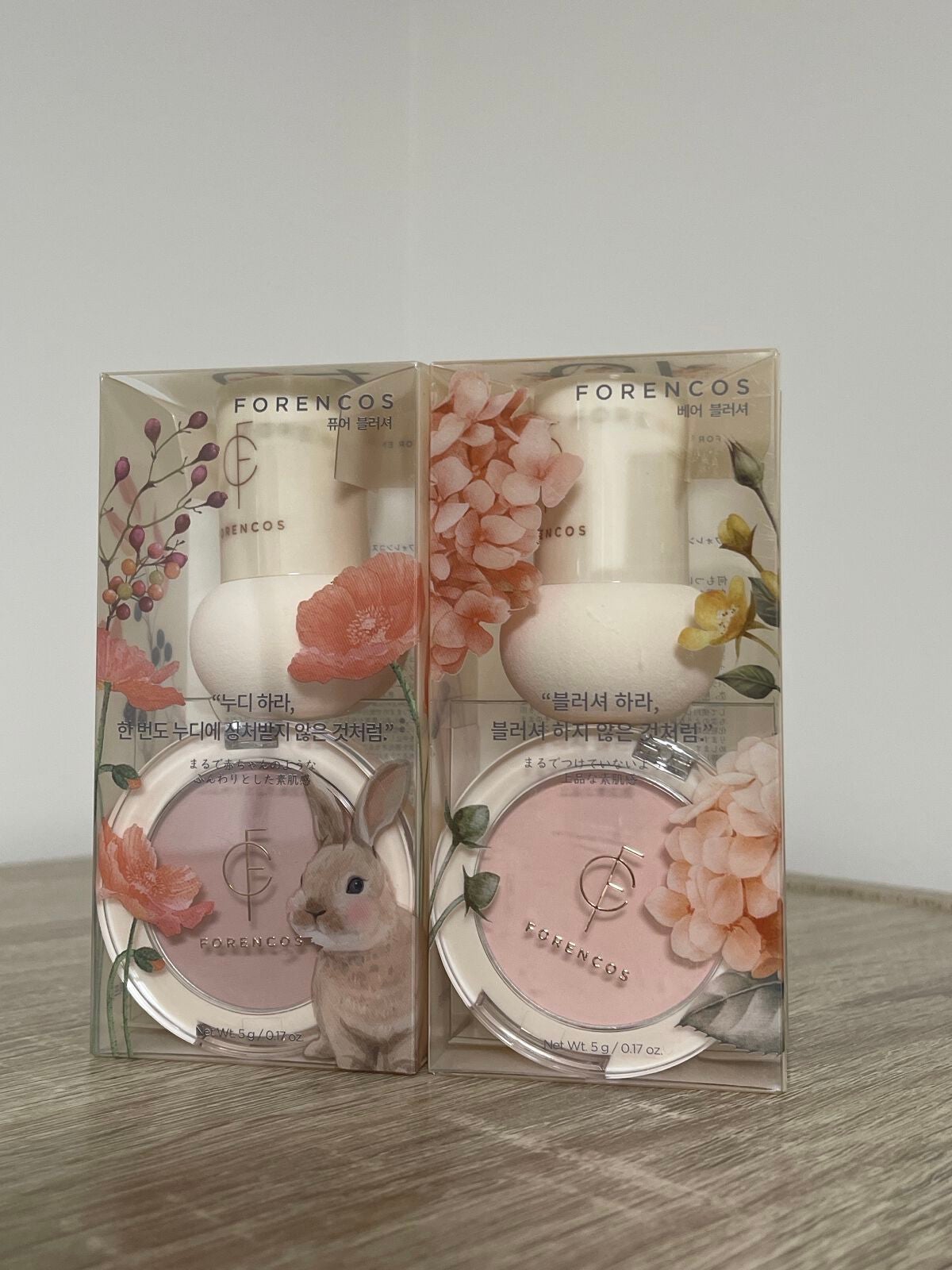 ベアブラッシャー パフ付き/フォレンコス/パウダーチークを使ったクチコミ(1枚目)