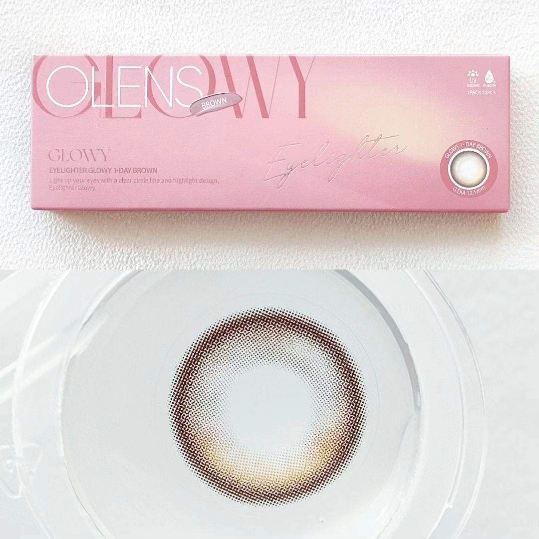 Glowy 1day/OLENS/ワンデー(1DAY)カラコンを使ったクチコミ(4枚目)