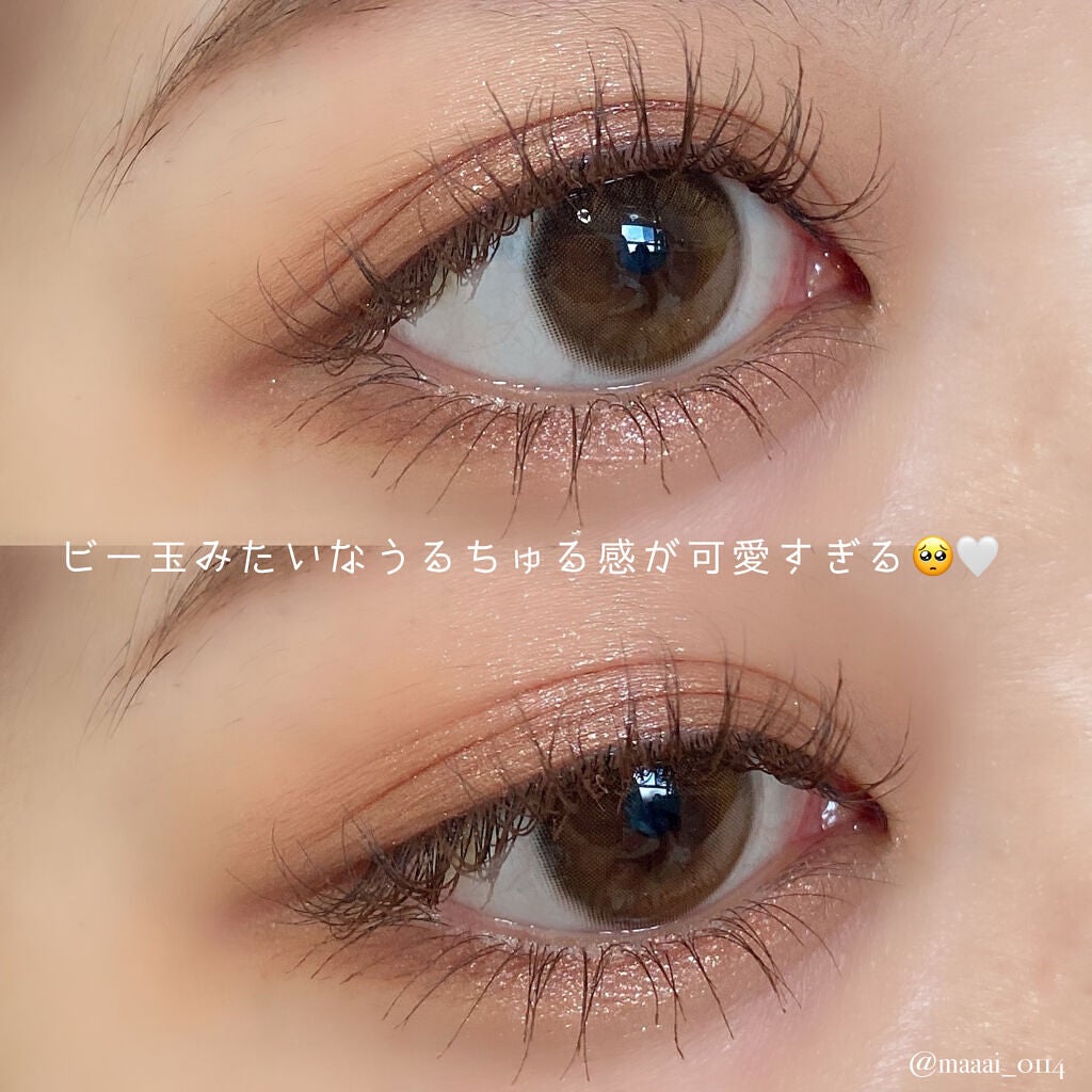 ダリアブラウンマンスリー (DAHLIA BROWN monthly)/OLOLA/1ヶ月(1MONTH)カラコンを使ったクチコミ(4枚目)