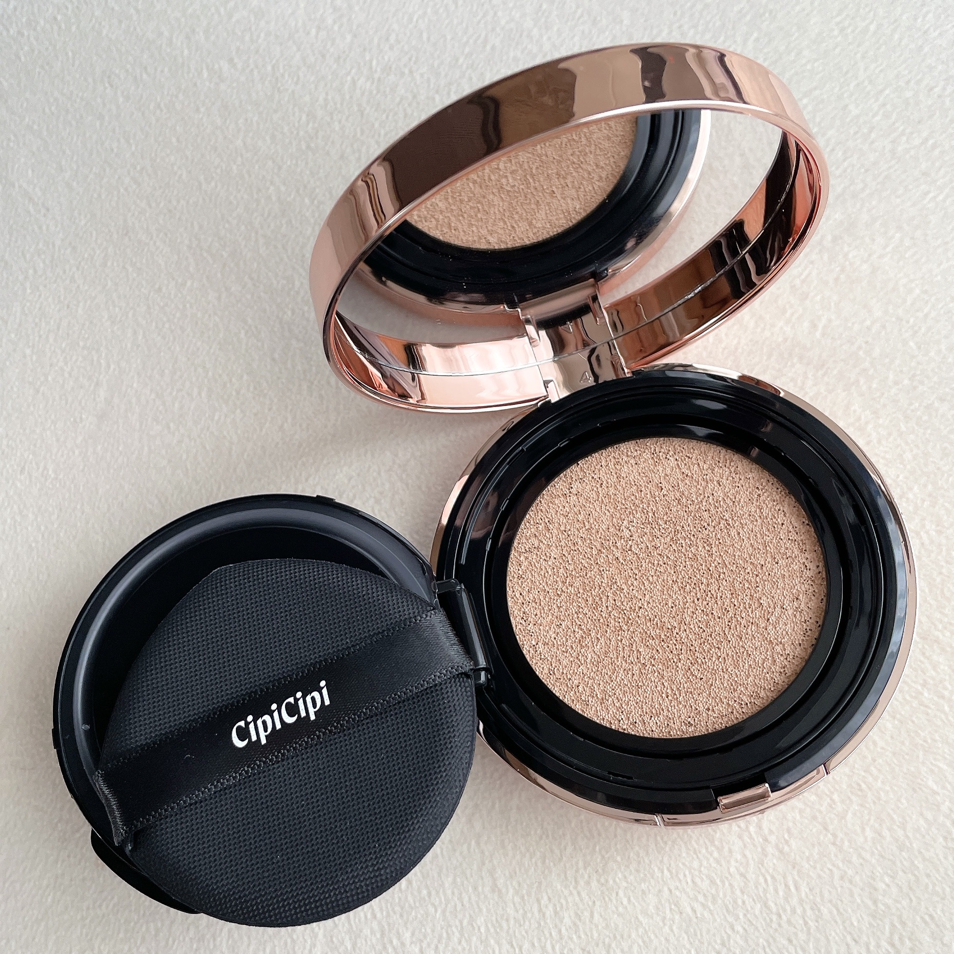 シピシピ フィットスキンクッション 01B ライトベージュ/CipiCipi/クッションファンデーションを使ったクチコミ（2枚目）