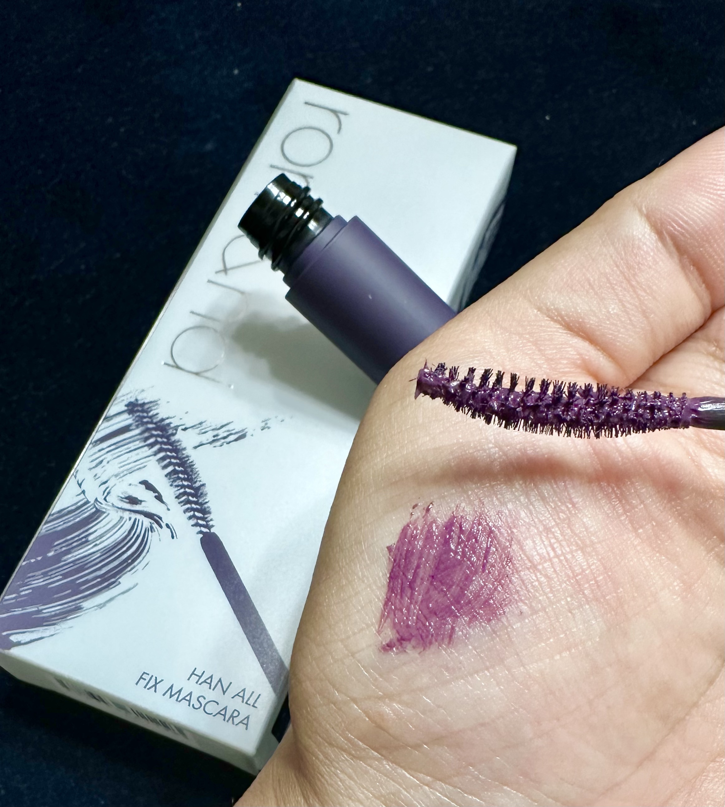 ハンオールフィックスマスカラ L05 ロングバイン(LONG VINE)(日本限定)/rom&nd/マスカラを使ったクチコミ（2枚目）