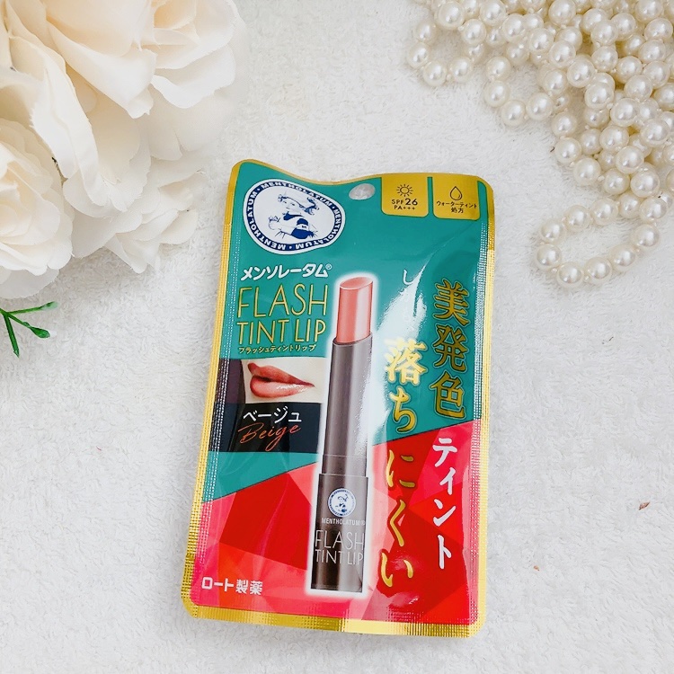 メンソレータム フラッシュティントリップ ベージュ/メンソレータム/リップティントを使ったクチコミ（1枚目）