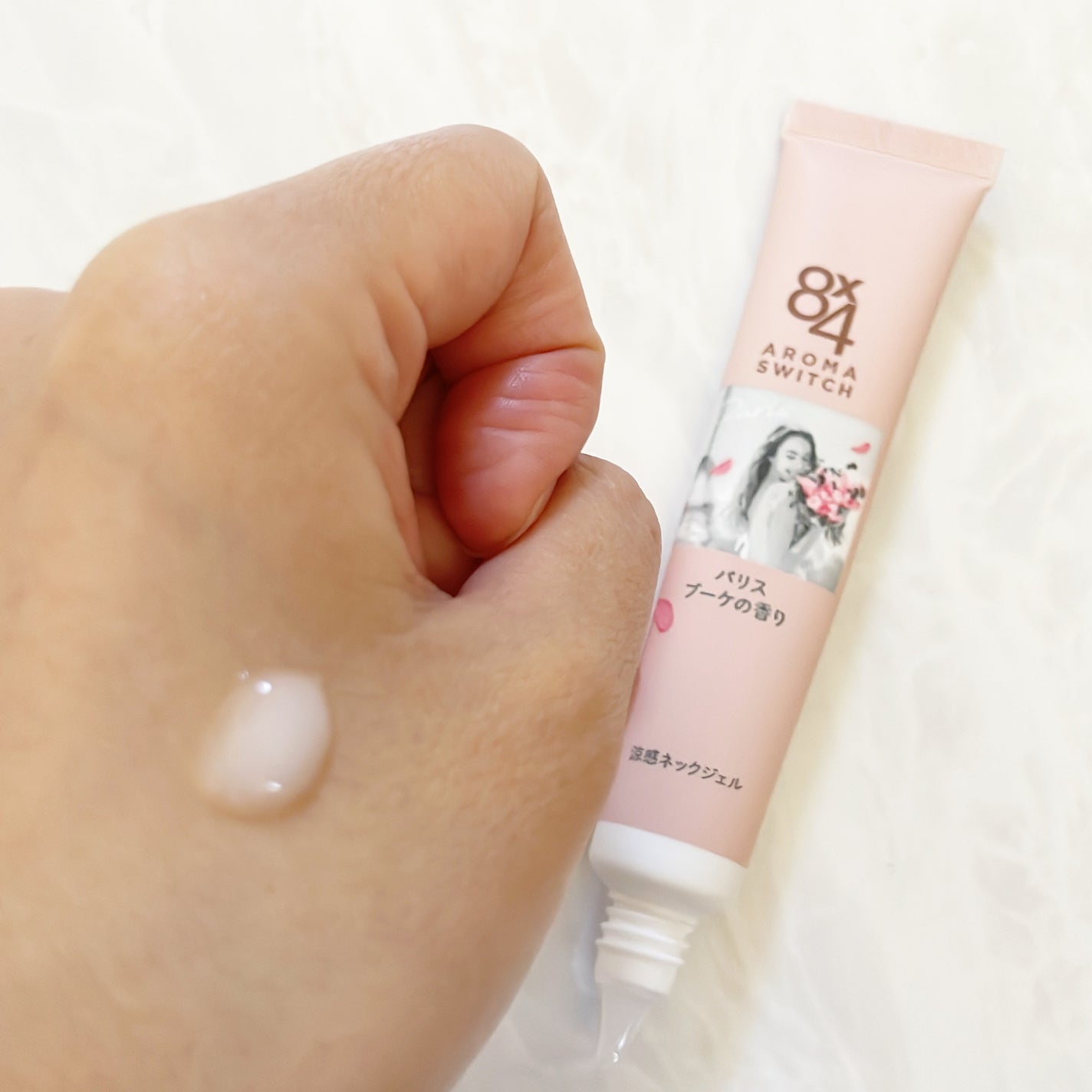8x4 アロマスイッチ 涼感ネックジェル パリスブーケの香り/8x4/デオドラント・制汗剤を使ったクチコミ(4枚目)