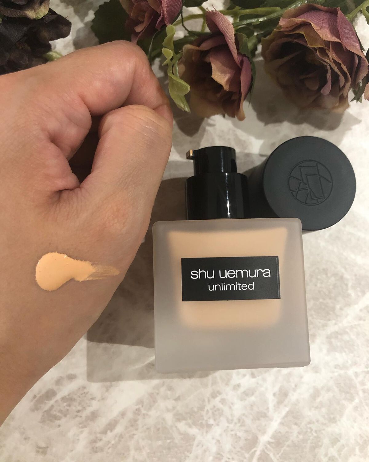 (旧)アンリミテッド ラスティング フルイド/shu uemura/リキッドファンデーションを使ったクチコミ(2枚目)