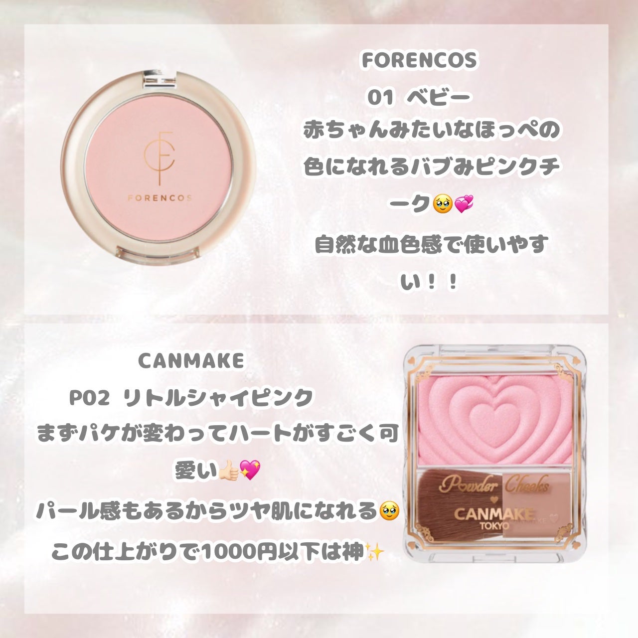 グロウフルールチークス/キャンメイク/パウダーチークを使ったクチコミ(5枚目)