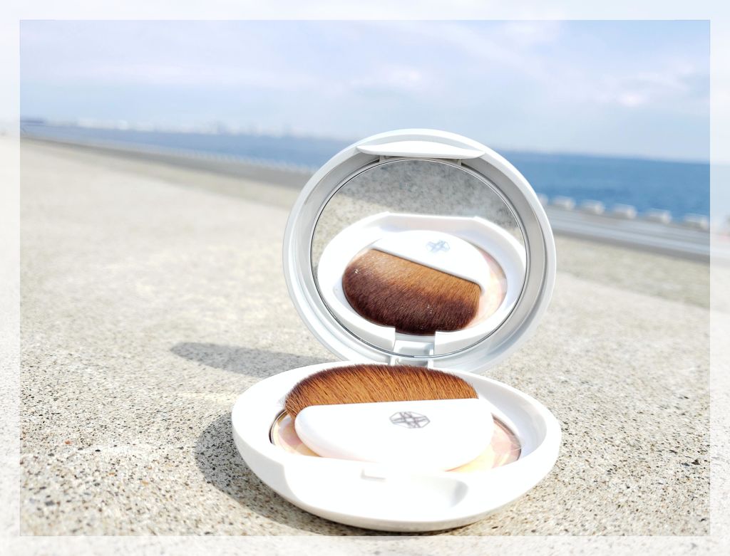 マーブルフェイスパウダーシマー/ONLY MINERALS/プレストパウダーを使ったクチコミ(2枚目)