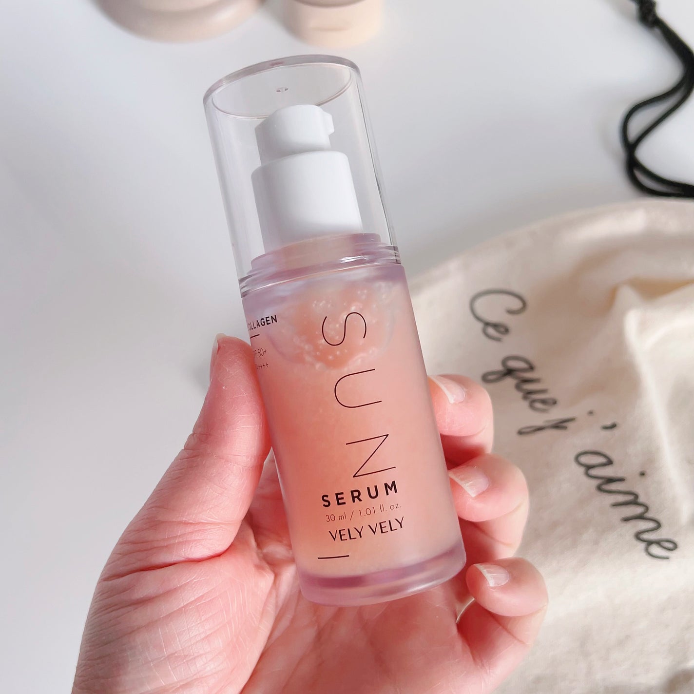 ハリケアコラーゲンサンセラム/VELY VELY/日焼け止めジェルを使ったクチコミ(6枚目)