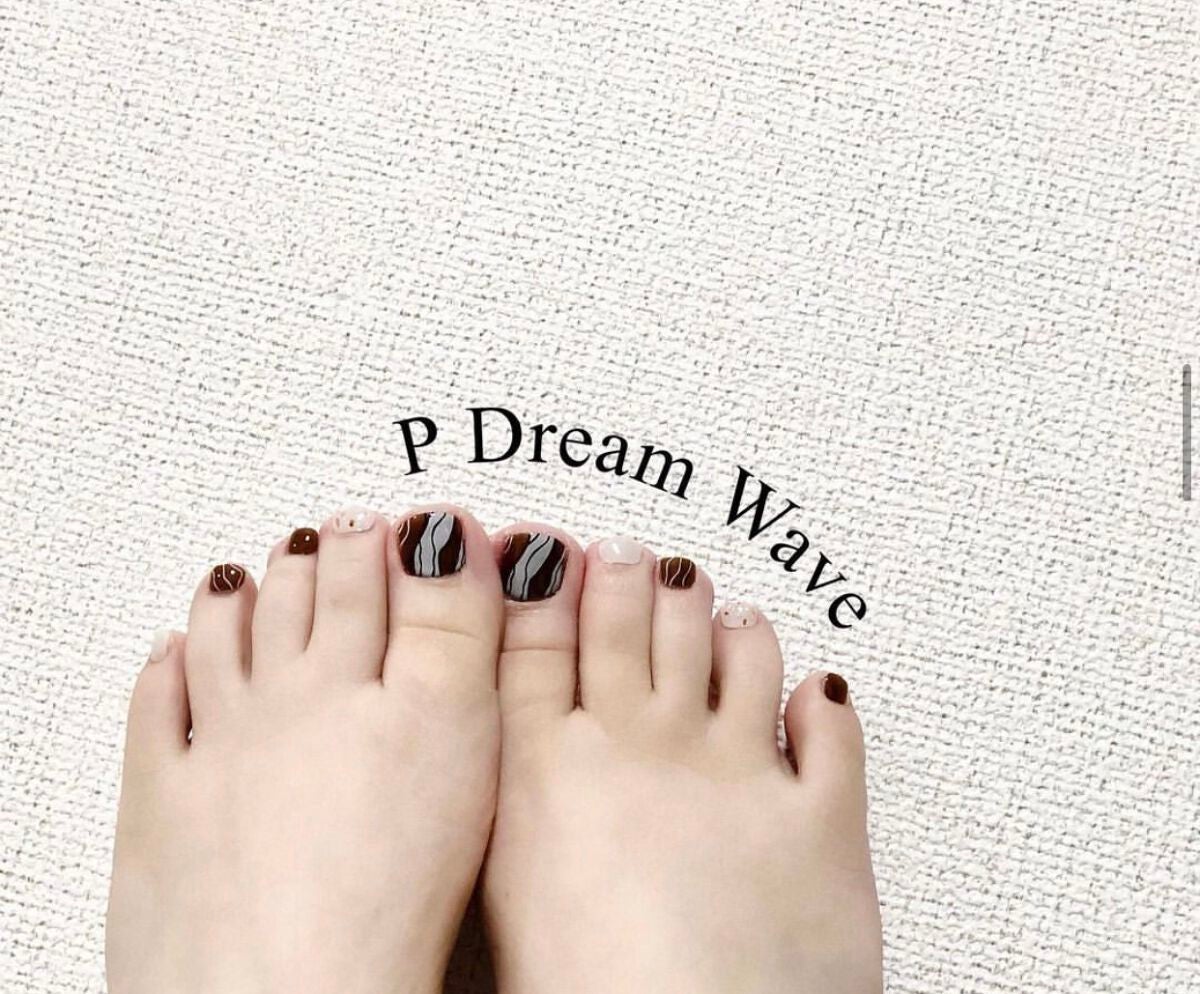 セミキュアジェルネイル(ペディキュア)/ohora/ネイルシールを使ったクチコミ(2枚目)