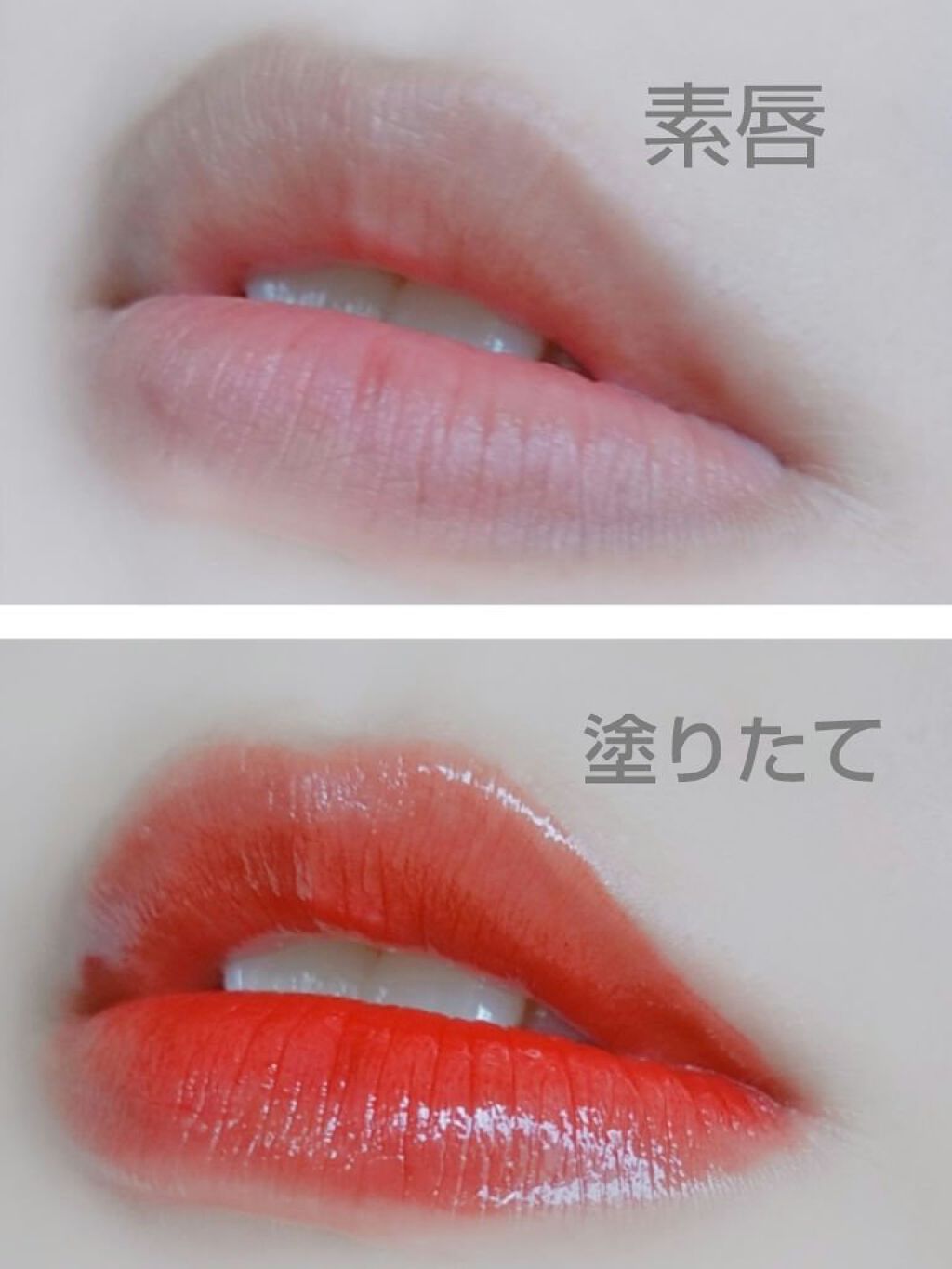 グラスティングウォーターティント 02 レッド ドロップ/rom&nd/リップティントを使ったクチコミ（2枚目）