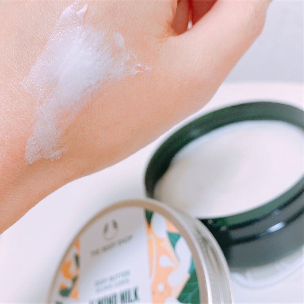 ボディバター アーモンドミルク/THE BODY SHOP/ボディクリームを使ったクチコミ（1枚目）
