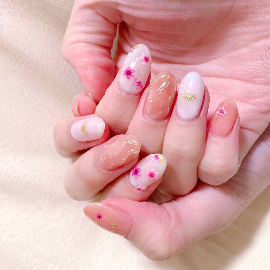 ミルキーカラー カラージェル/irogel(イロジェル)/ジェルネイルを使ったクチコミ(5枚目)