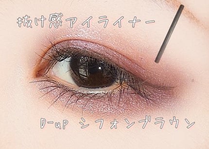 シルキーリキッドアイライナーWP/D-UP/リキッドアイライナーを使ったクチコミ(1枚目)