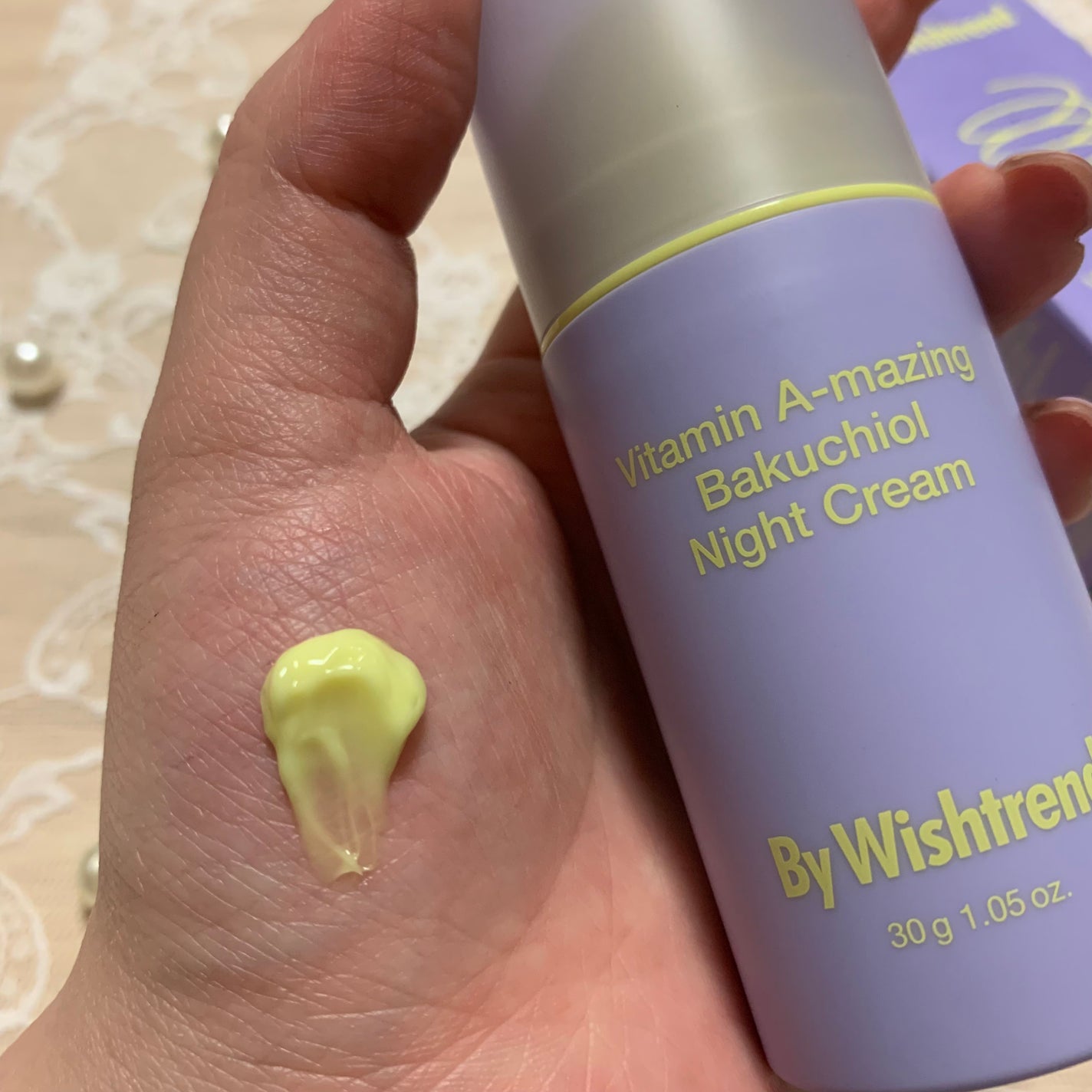 ビタミンA-mazingバクチオールナイトクリーム/By Wishtrend/フェイスクリームを使ったクチコミ(2枚目)