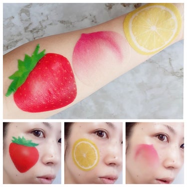 G9SKIN Slice Mask Sheetのクチコミ「フルーツの見た目がそのままマスクに～🍋🍑🍓

G9SKIN SLICE MASK SHEET
.....」（2枚目）