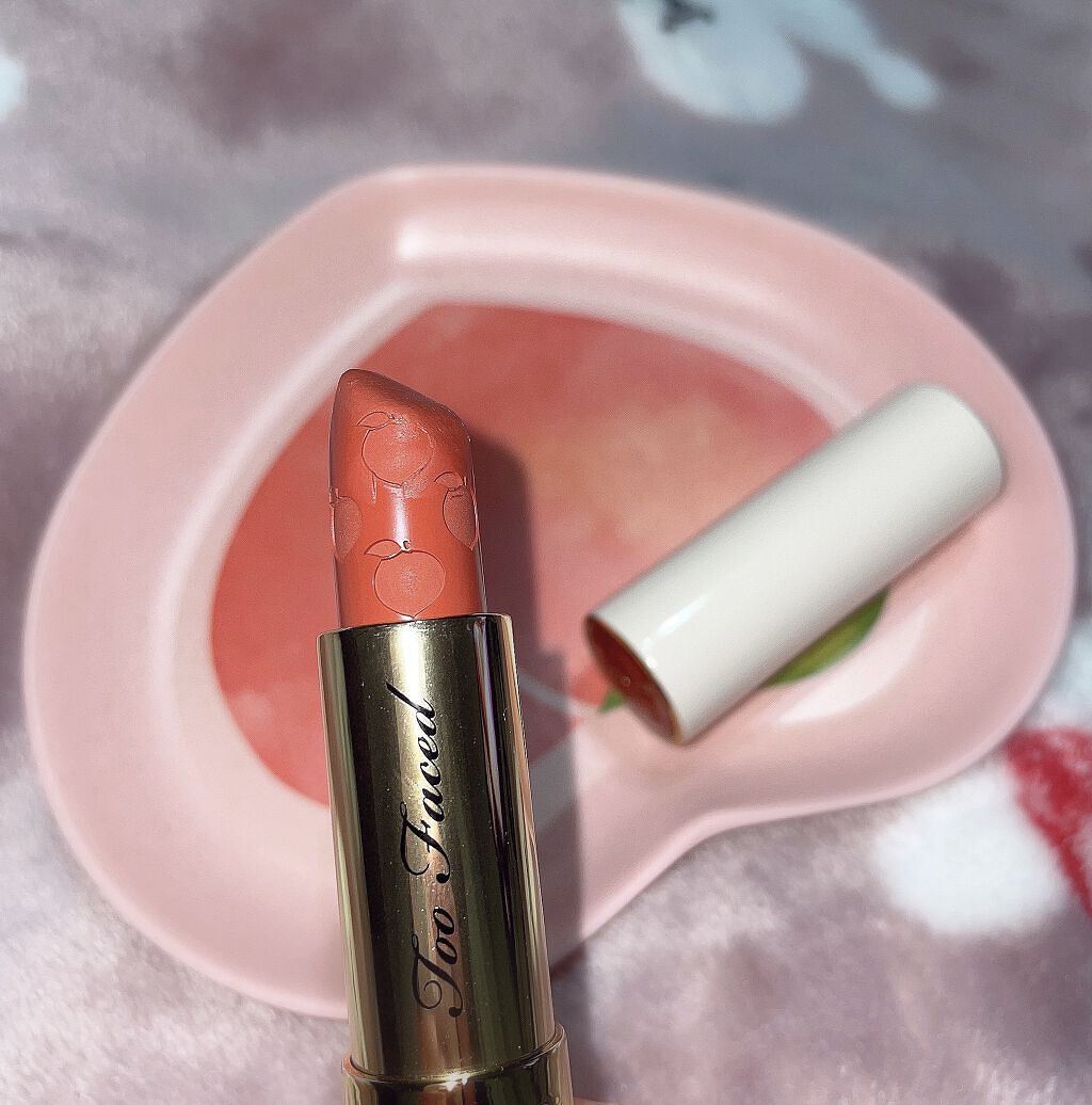 ジューシー マット ロングウェア リップスティック ガット ビーチ/Too Faced/口紅を使ったクチコミ（2枚目）